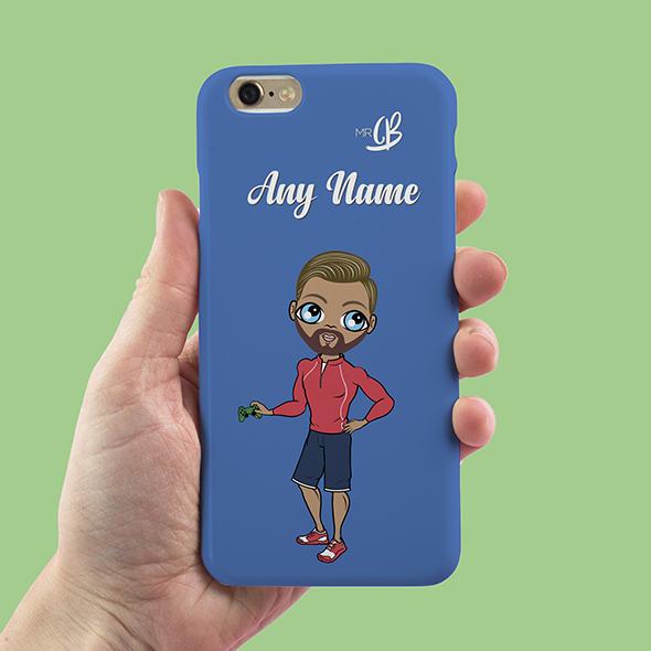 MrCB Blue Personalized Phone Case - Image 1