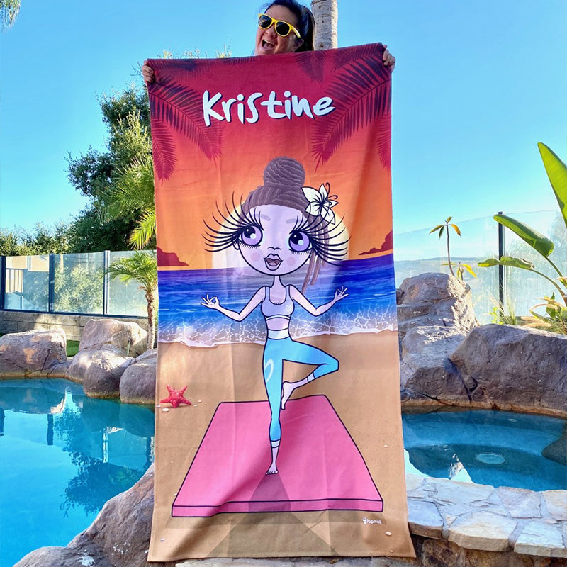 ClaireaBella Yoga Beach Towel