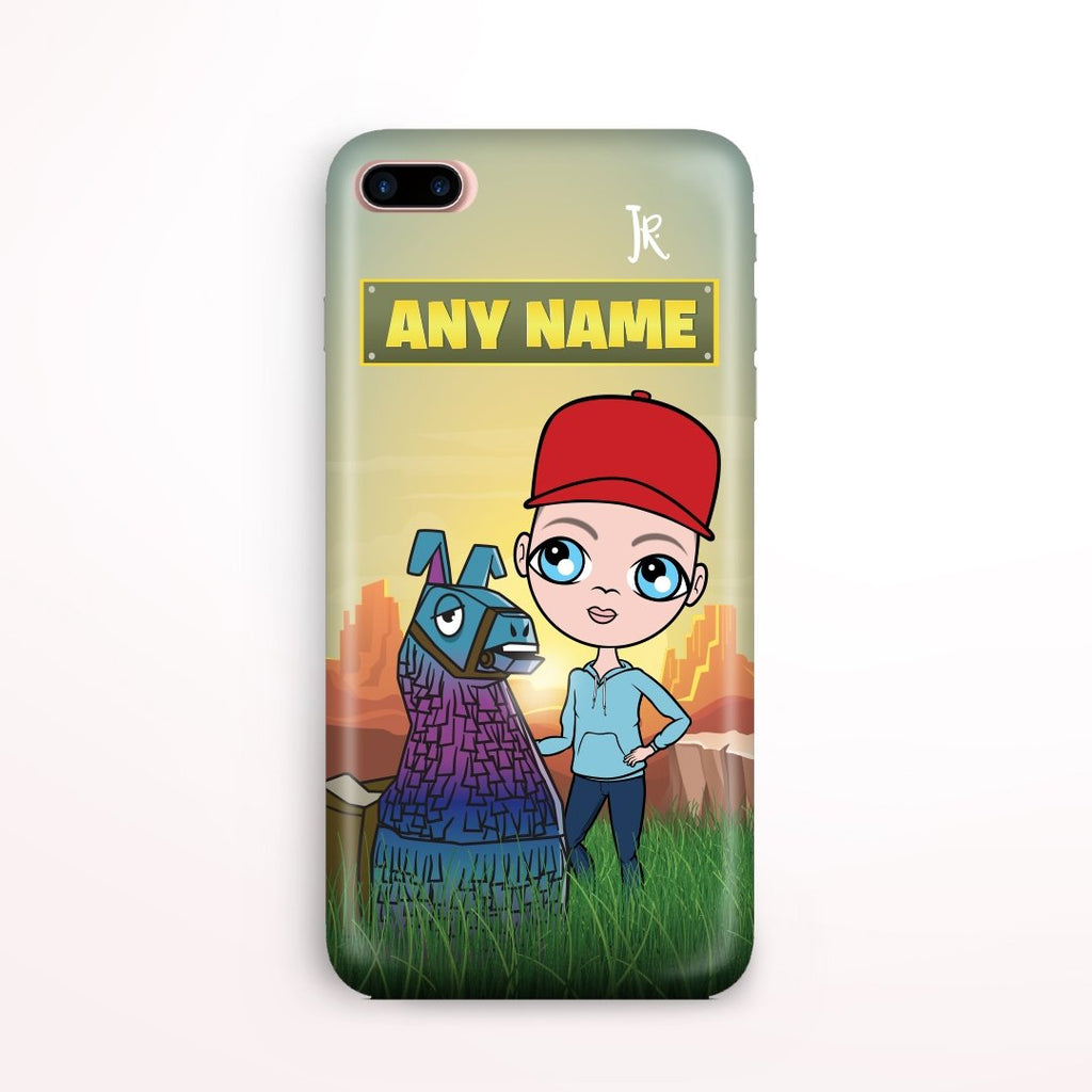 Jnr Boys Llama Looting Phone Case - Image 0