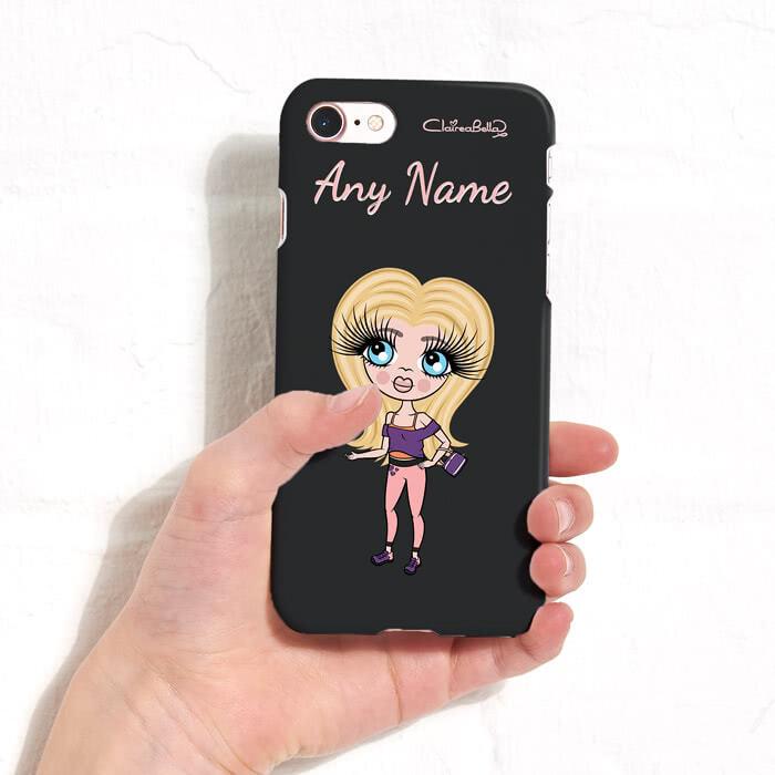 ClaireaBella Girls Personalized Black Phone Case - Image 4