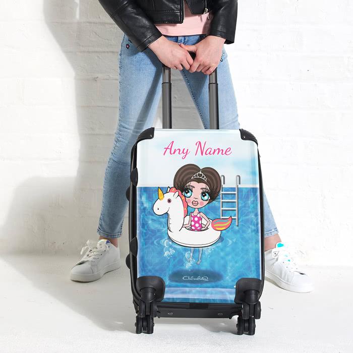 ClaireaBella Girls Unicorn Float Suitcase - Image 1