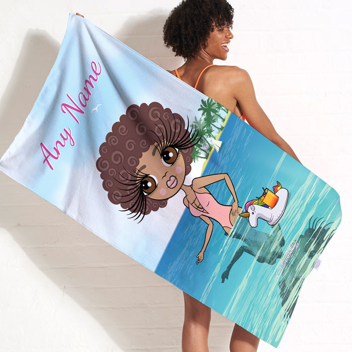 ClaireaBella Seaside Cocktails Beach Towel