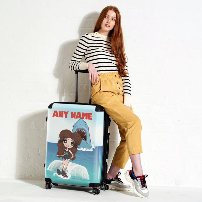 ClaireaBella Retro Shark Attack Suitcase - Image 2