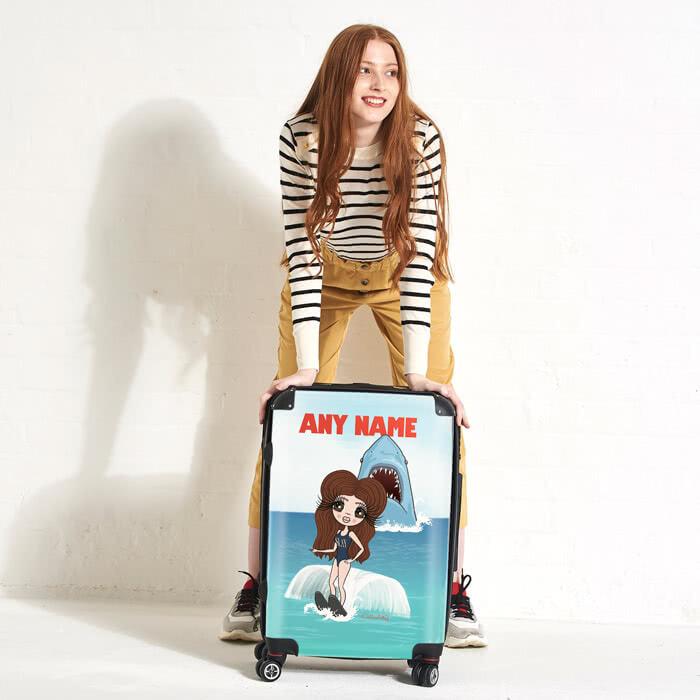 ClaireaBella Retro Shark Attack Suitcase - Image 0