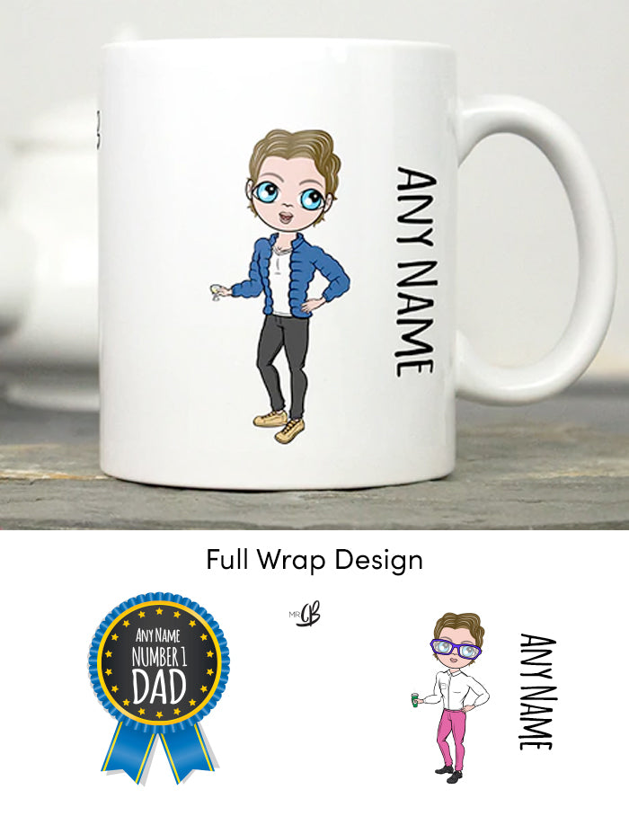 Mens Personalized No 1 Dad Mug