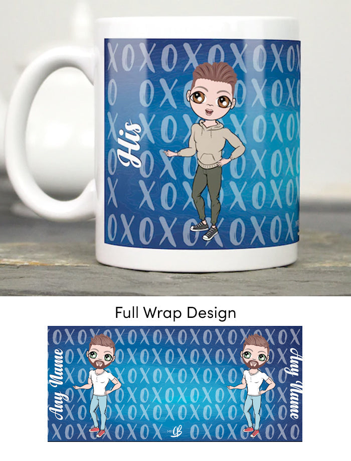 Mens Personalized XO Mug