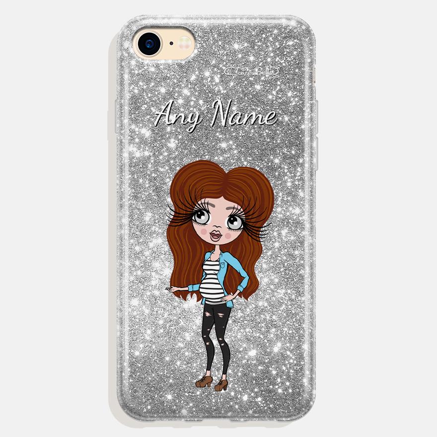 ClaireaBella Mum To Be Glitter Effect Phone Case - Image 0