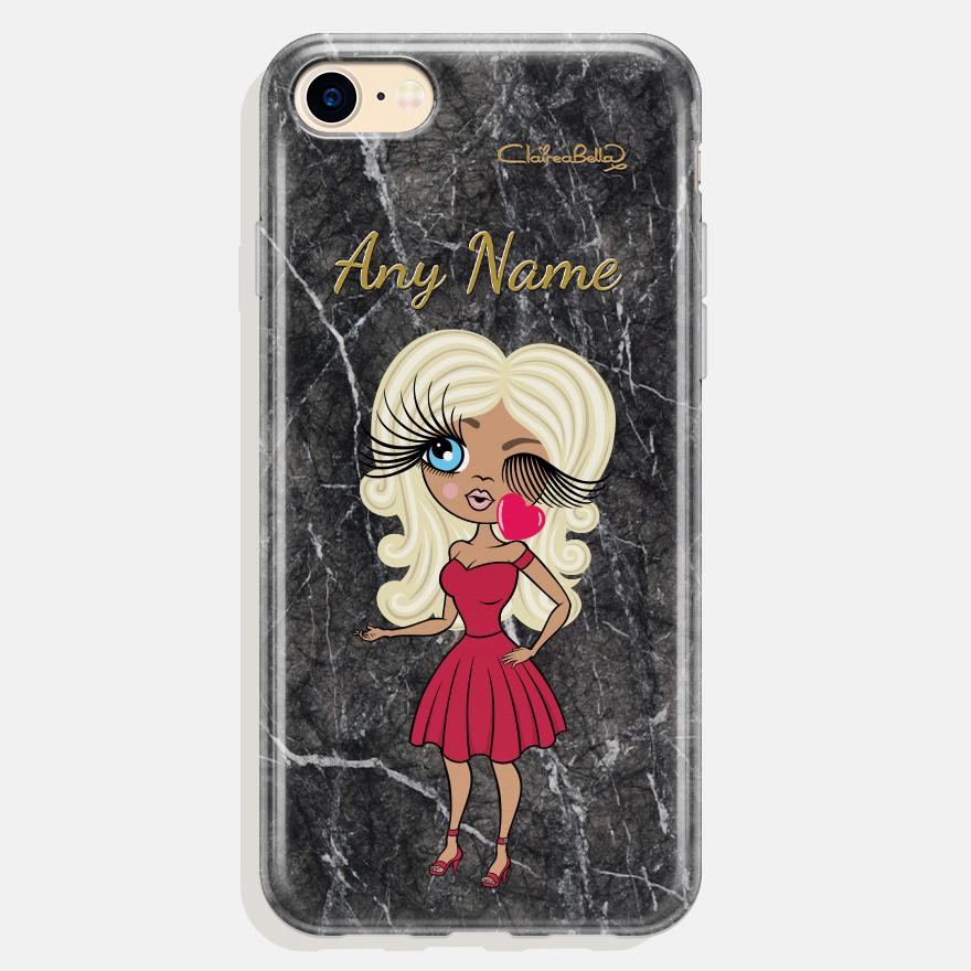 ClaireaBella Personalized Marble Effect Phone Case - Image 1