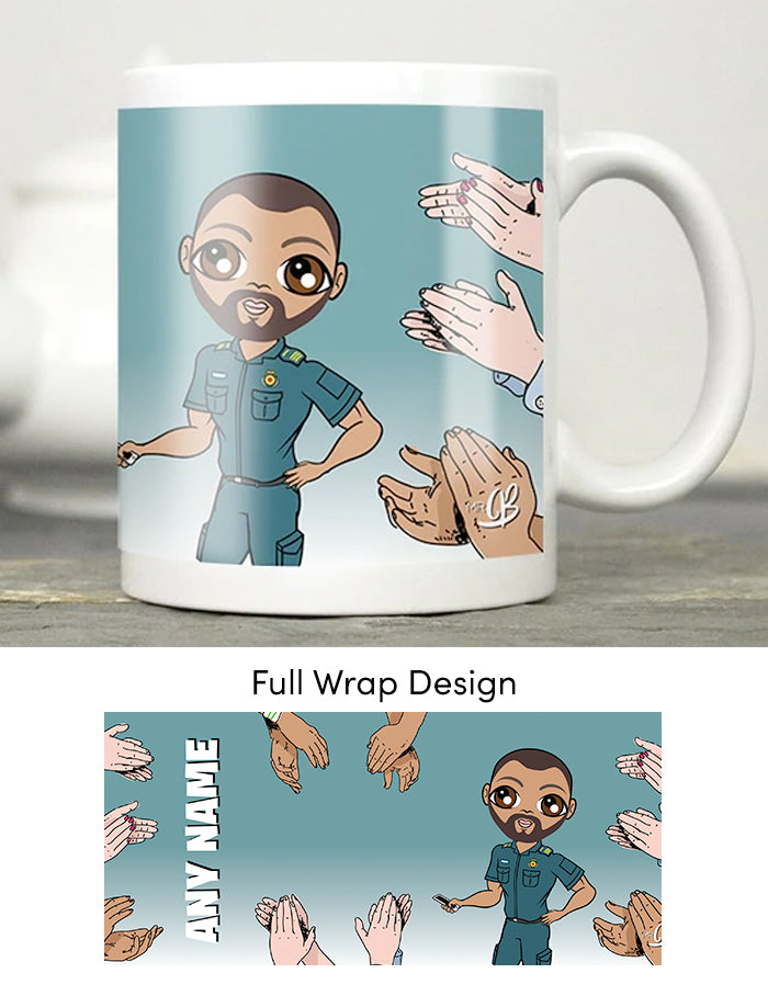 Mens Personalized Hero Applause Mug