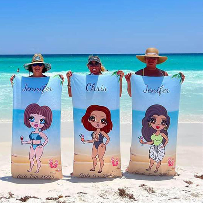 ClaireaBella Beach Print Beach Towel