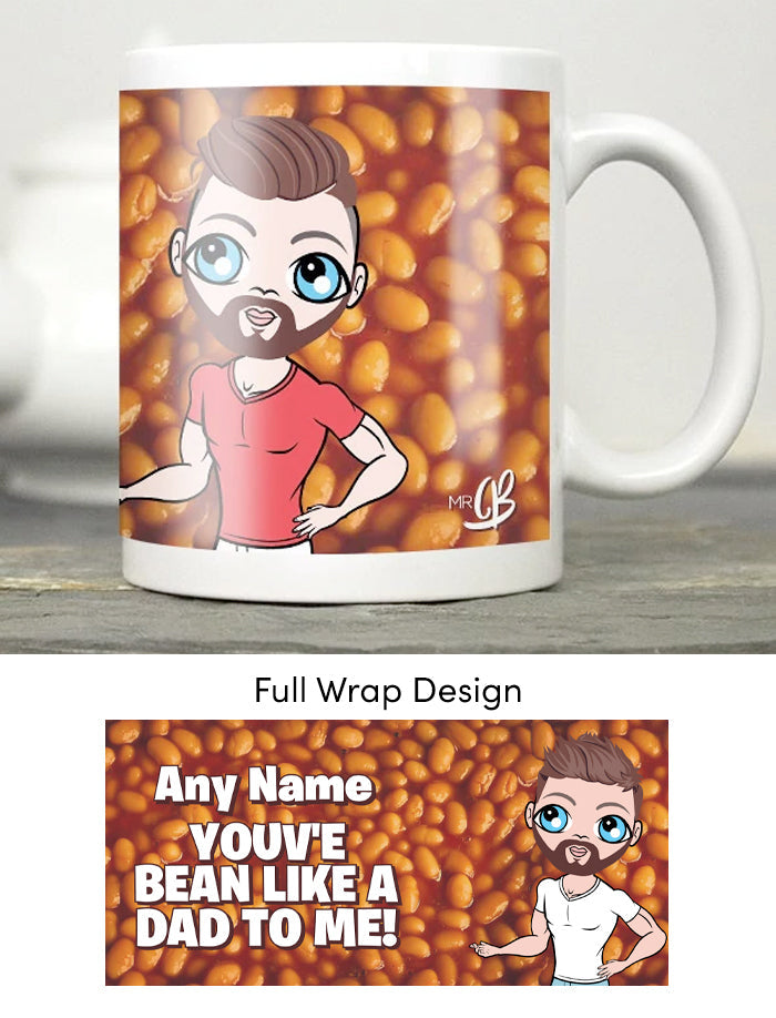 Mens Personalized Bean Like A Dad Mug