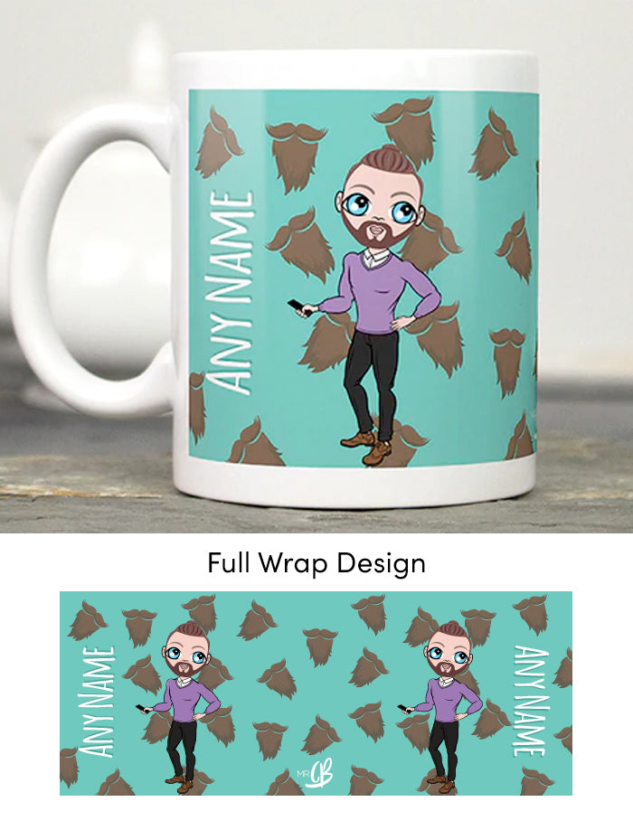 Mens Personalized Beard Mug