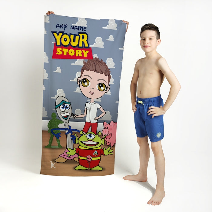 Jnr Boys Your Story Beach Towel - Image 1