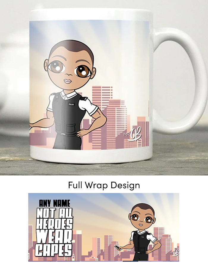 Mens Personalized Not All Heroes Wear Capes Mug