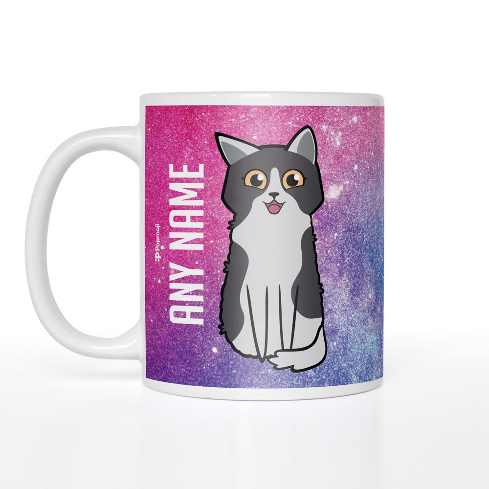 Personalized Cat Galaxy Glitter Mug - Image 2