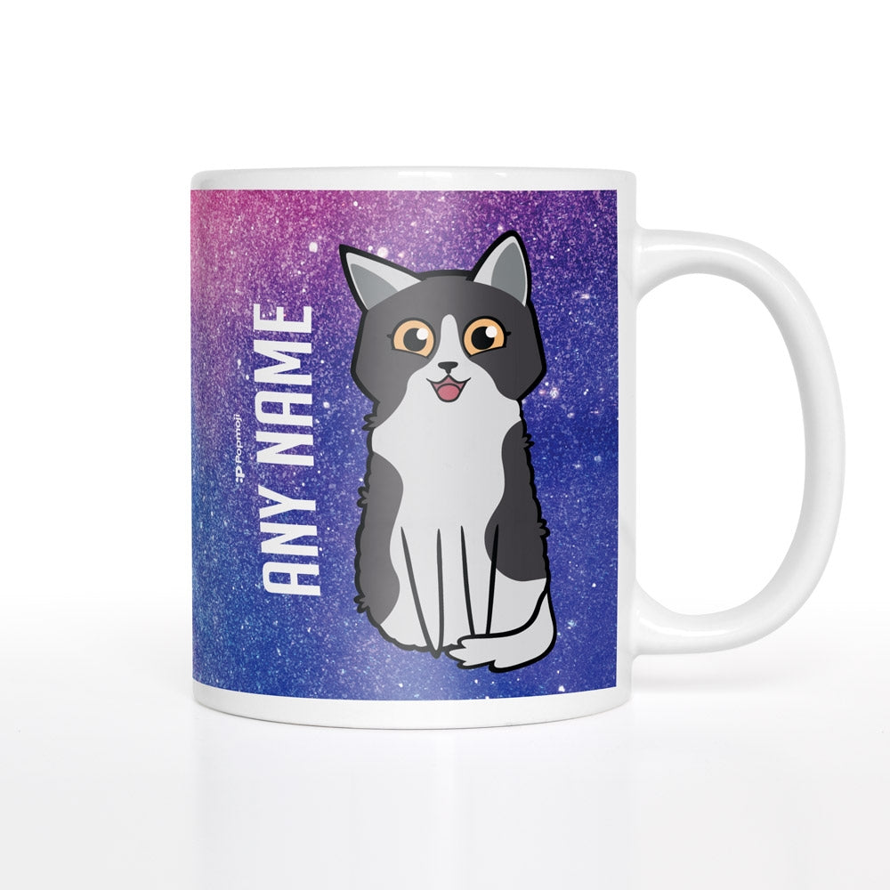 Personalized Cat Galaxy Glitter Mug - Image 1