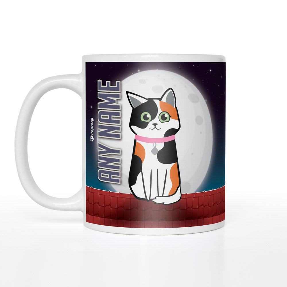 Personalized Cat Rooftop Mug - Image 1