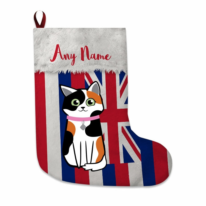 Cats Personalized Christmas Stocking - Hawaiian Flag - Image 2