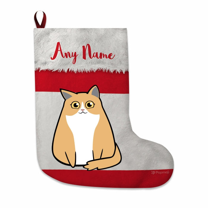 Cats Personalized Christmas Stocking - Peruvian Flag - Image 1