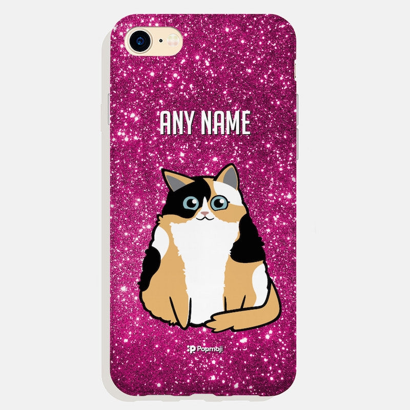 Personalized Cat Glitter Effect Phone Case - Image 2