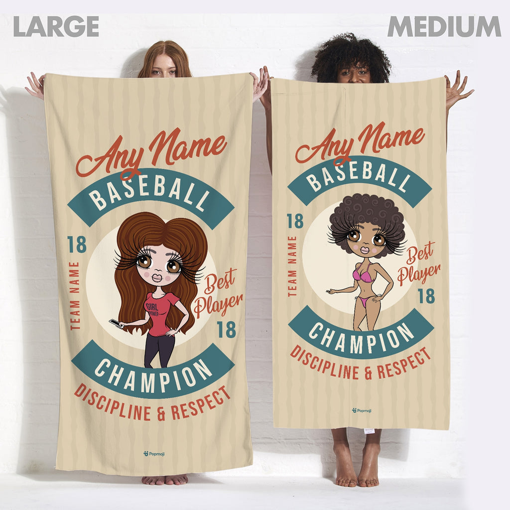 ClaireaBella Retro Baseball Beach Towel - Image 6