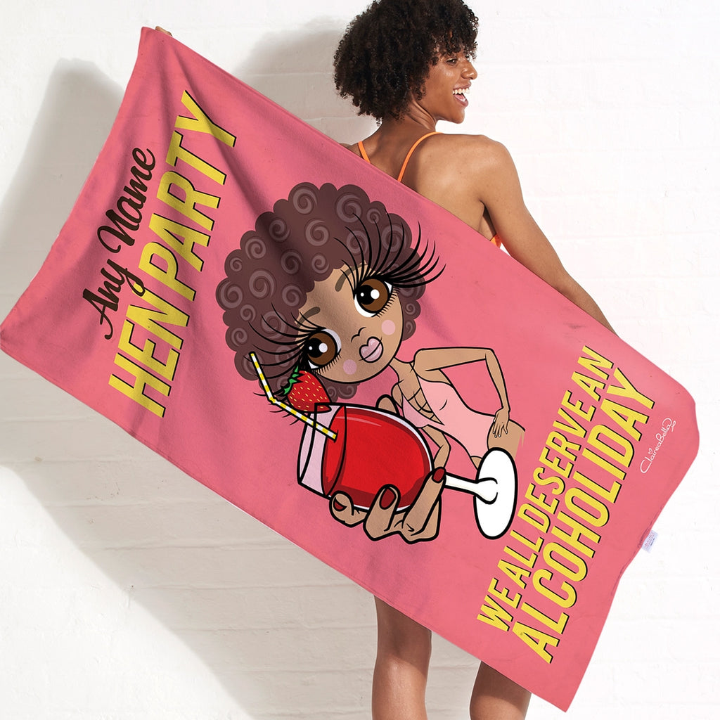 ClaireaBella Alcoholiday Hen Party Beach Towel - Image 3