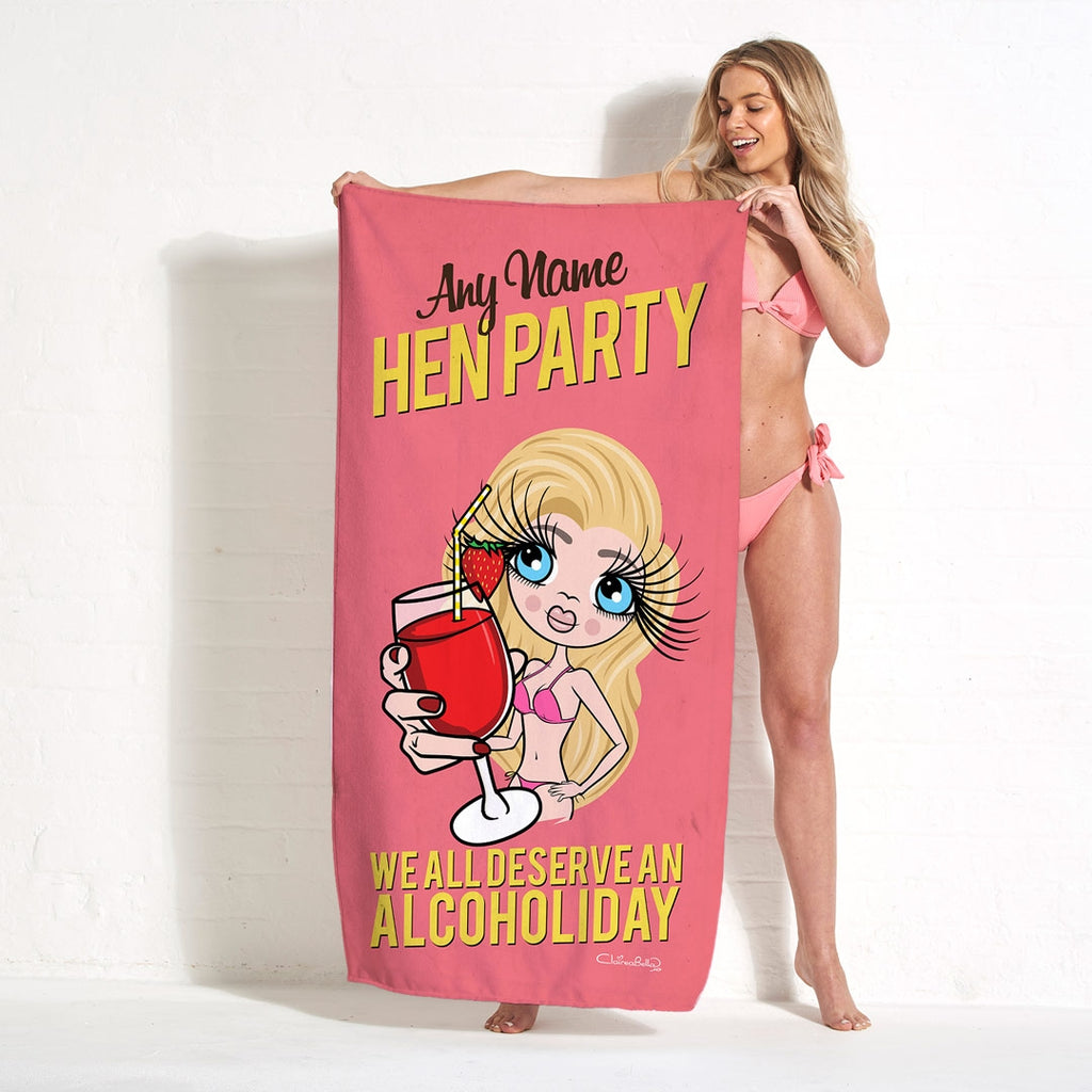 ClaireaBella Alcoholiday Hen Party Beach Towel - Image 5