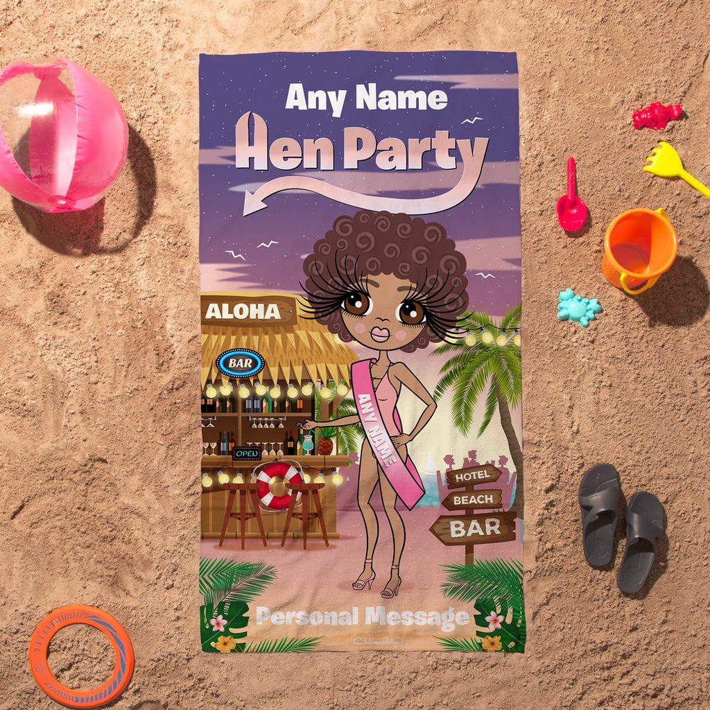 ClaireaBella Hen Party Beach Bar Beach Towel - Image 5