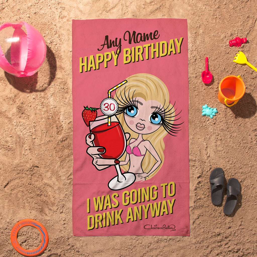 ClaireaBella Drink Anyway Beach Towel - Image 5