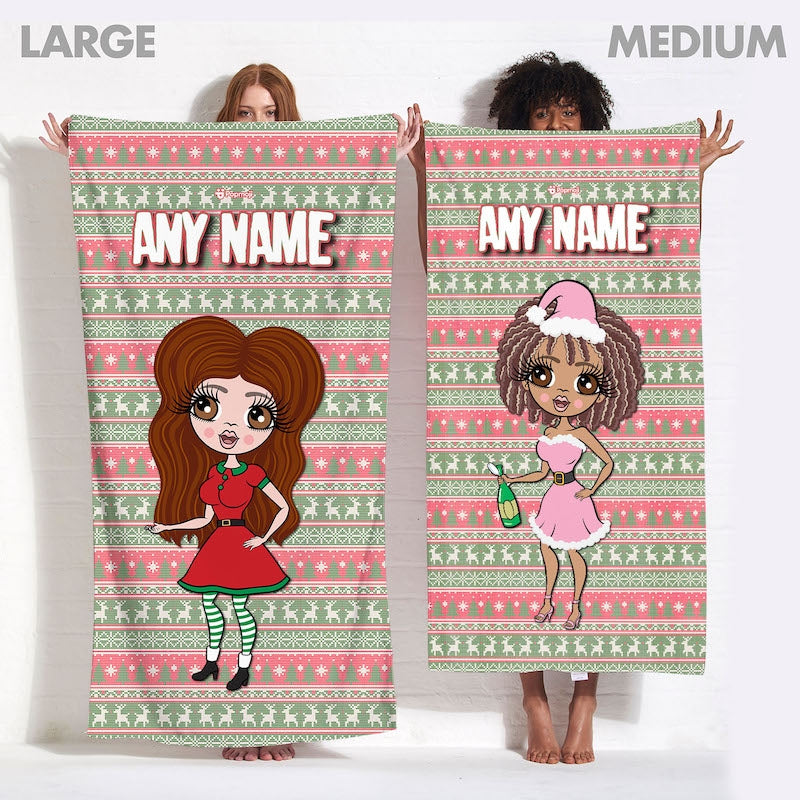 ClaireaBella Christmas Jumper Beach Towel - Image 4
