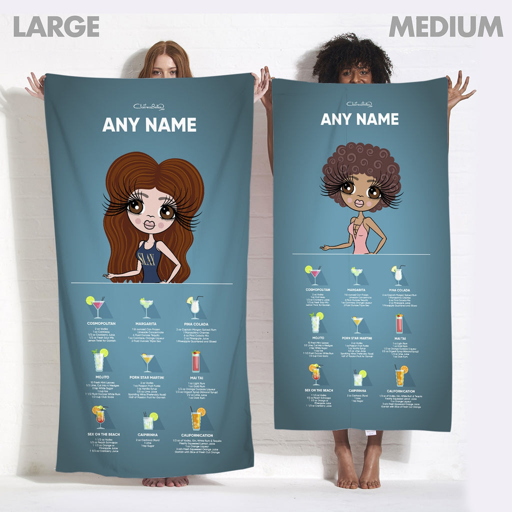 ClaireaBella Cocktail Recipe Beach Towel - Image 5