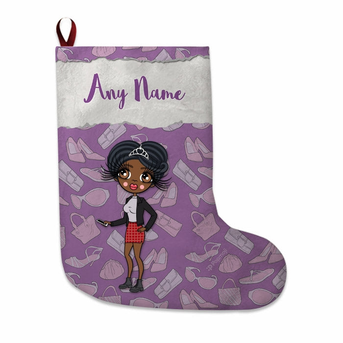 Womens Personalized Christmas Stocking - Fashionista - Image 1