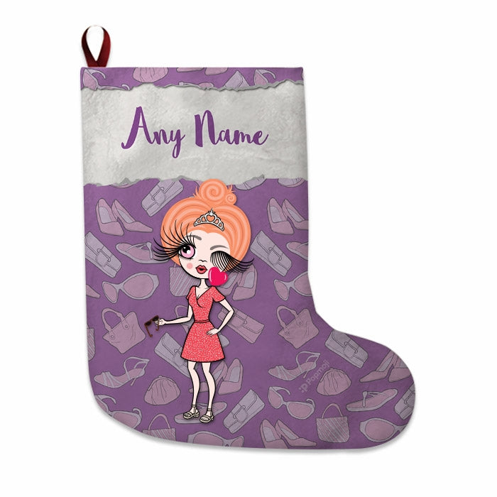 Womens Personalized Christmas Stocking - Fashionista - Image 3