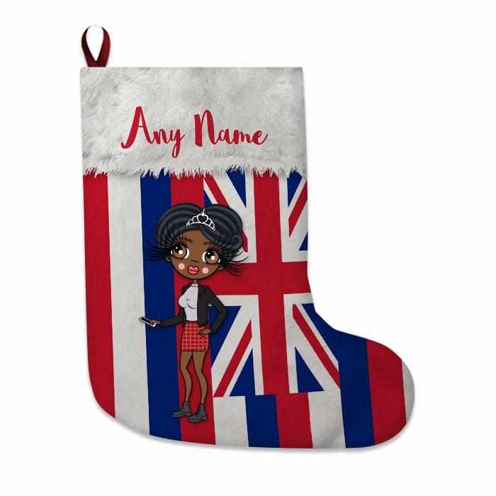 Womens Personalized Christmas Stocking - Hawaiian Flag - Image 4