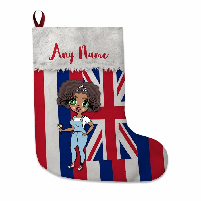 Womens Personalized Christmas Stocking - Hawaiian Flag - Image 2