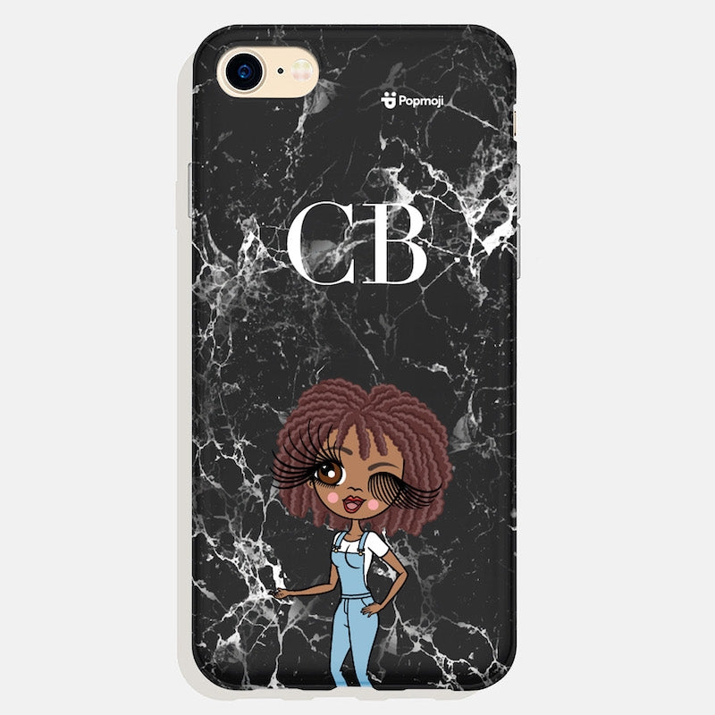 ClaireaBella Personalized The LUX Collection Black Marble Phone Case - Image 1