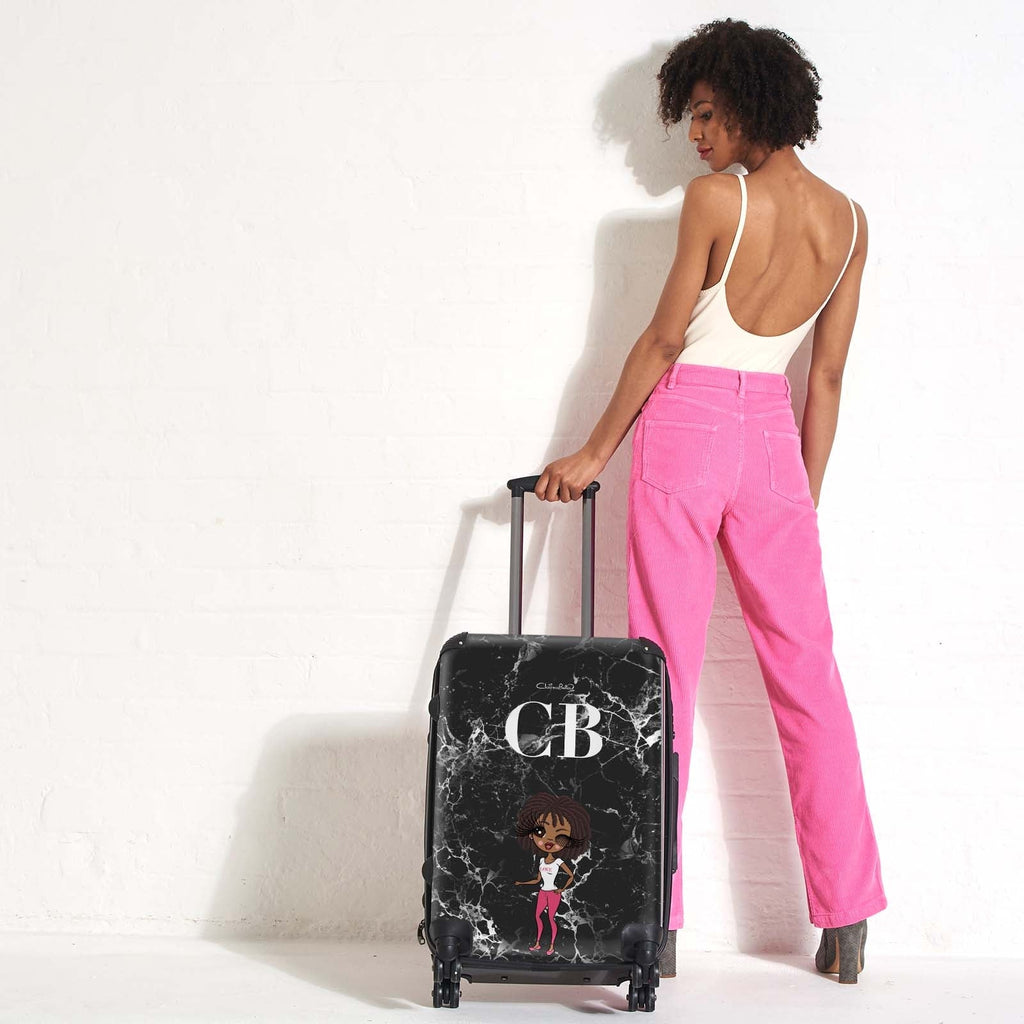 ClaireaBella The LUX Collection Black Marble Suitcase - Image 3