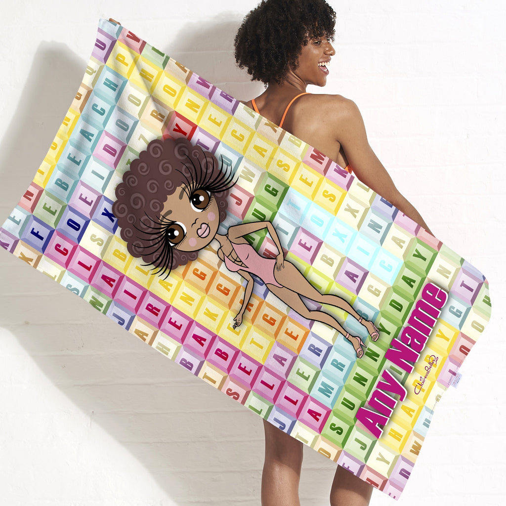 ClaireaBella Word Search Beach Towel - Image 7