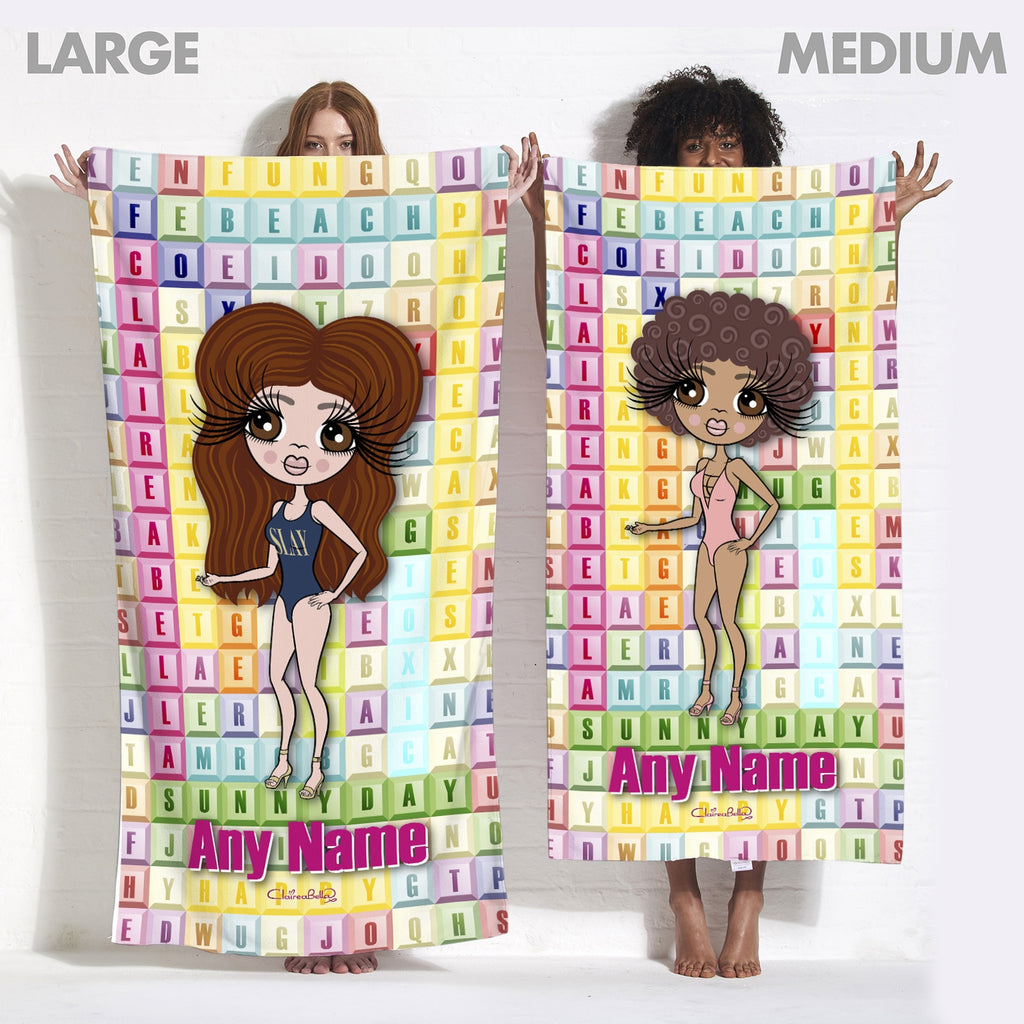 ClaireaBella Word Search Beach Towel - Image 6