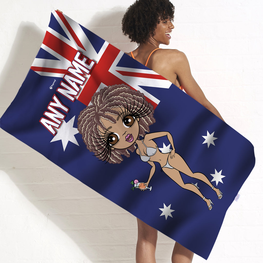 ClaireaBella Australia Flag Beach Towel - Image 1