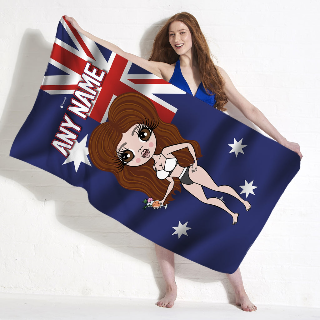 ClaireaBella Australia Flag Beach Towel - Image 3