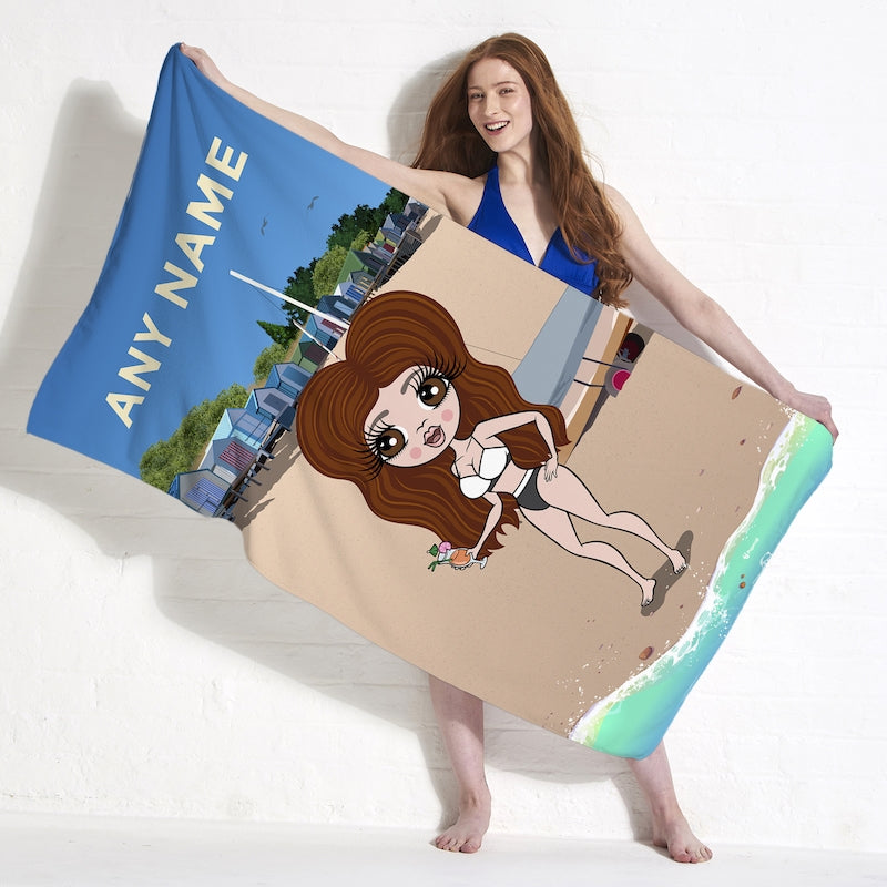 ClaireaBella Beach Huts Beach Towel - Image 4