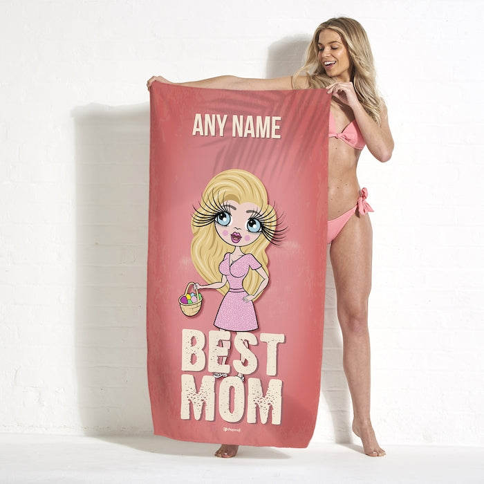 ClaireaBella Best Mom Beach Towel - Image 5