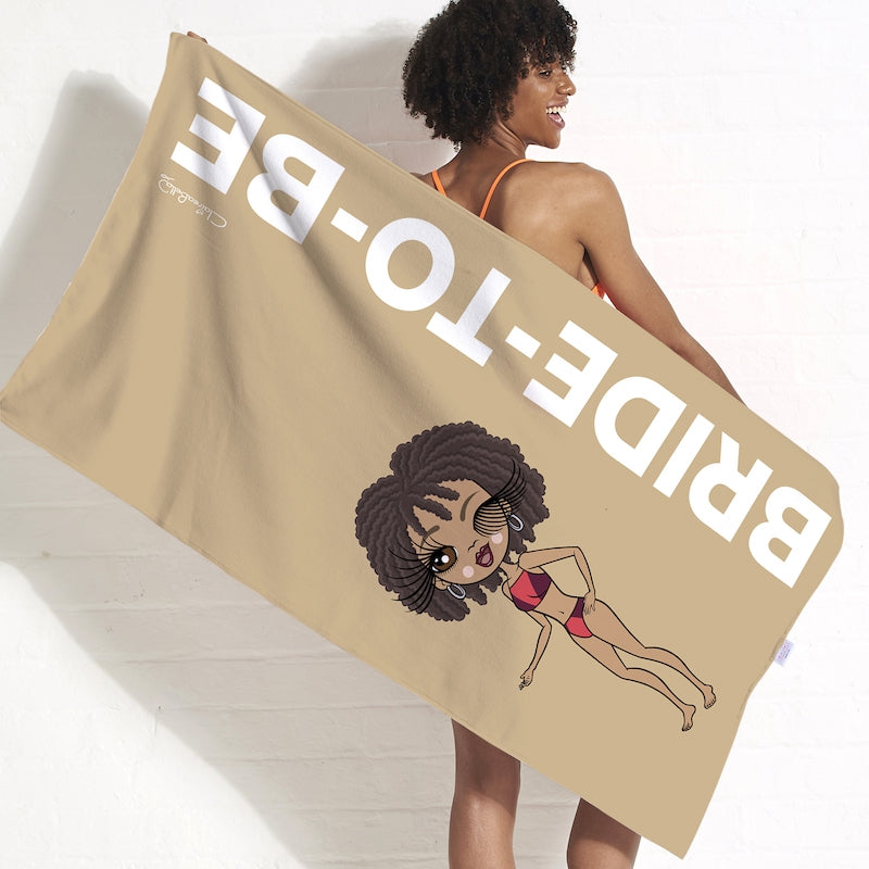 ClaireaBella Bold Bride To Be Nude Beach Towel - Image 2