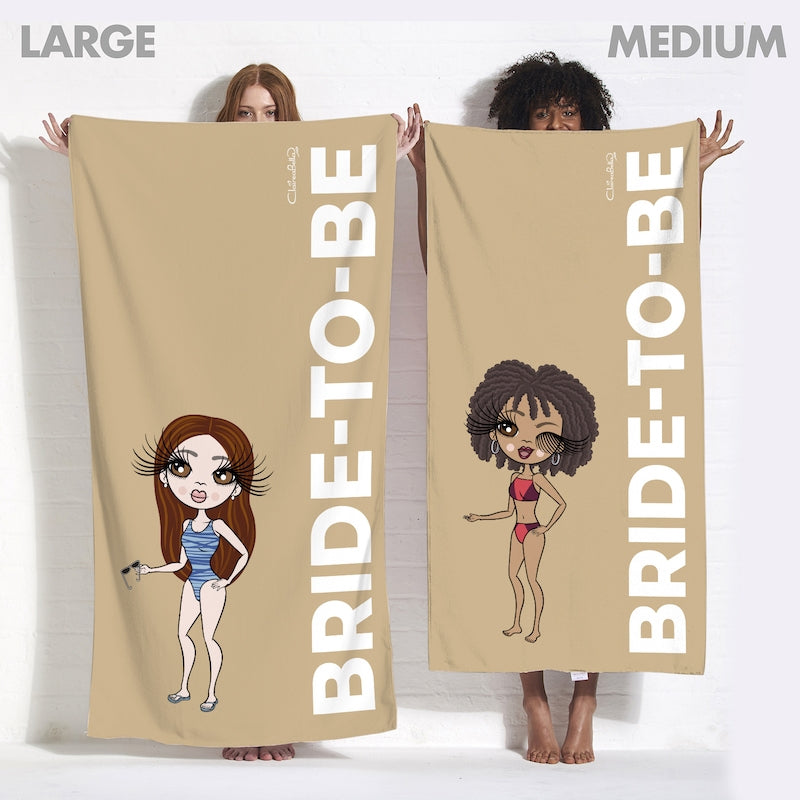 ClaireaBella Bold Bride To Be Nude Beach Towel - Image 5
