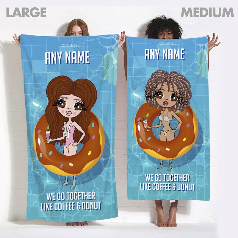 ClaireaBella Coffee And Donut Beach Towel - Image 5