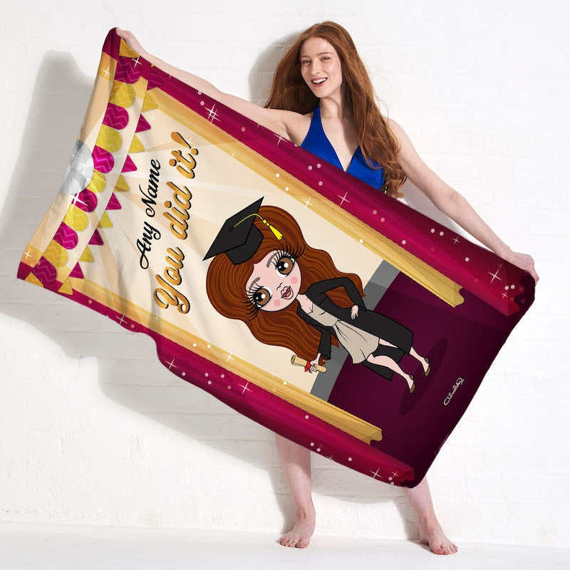 ClaireaBella Graduation Stage Beach Towel - Image 5