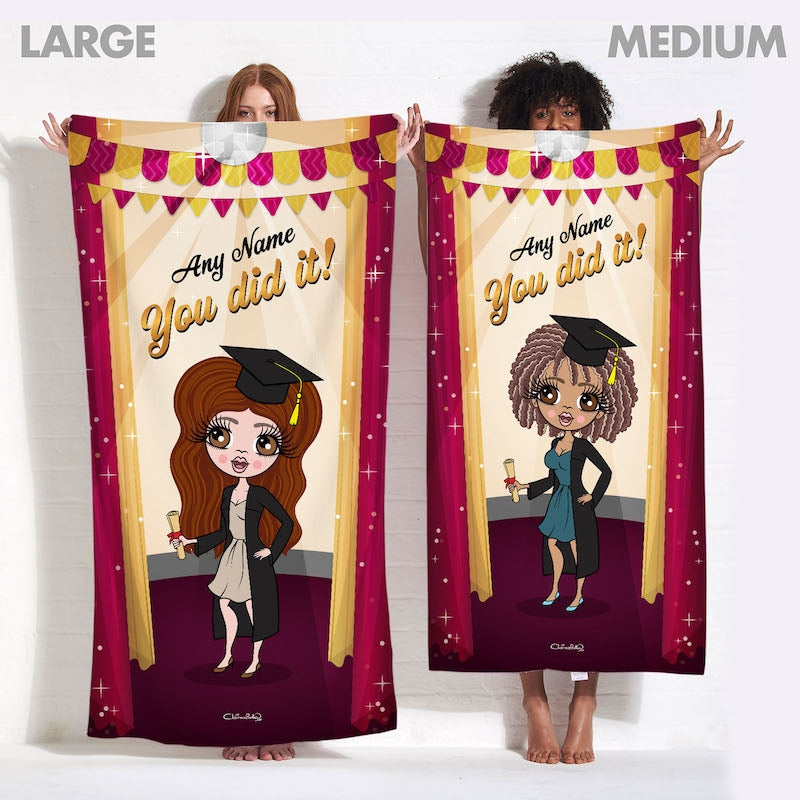 ClaireaBella Graduation Stage Beach Towel - Image 4