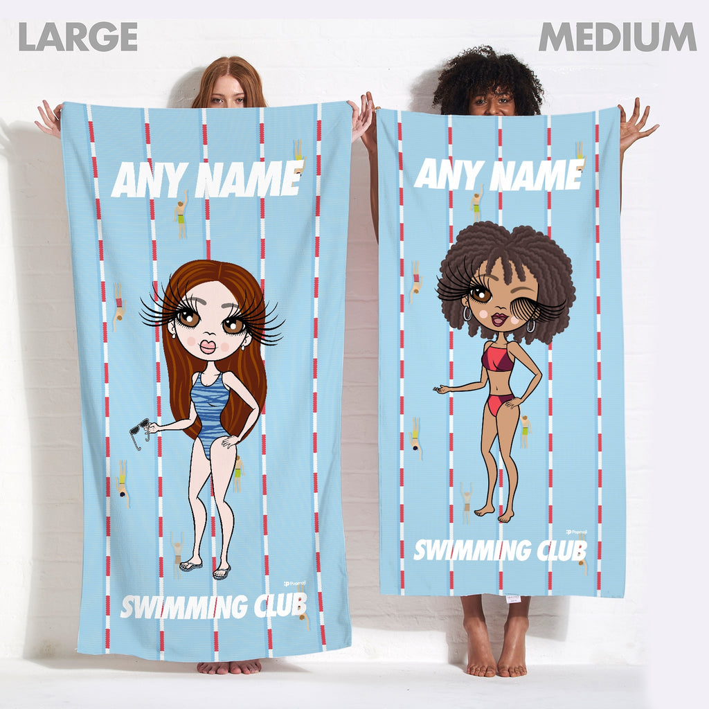 ClaireaBella Personalized Lanes Swimming Towel - Image 4