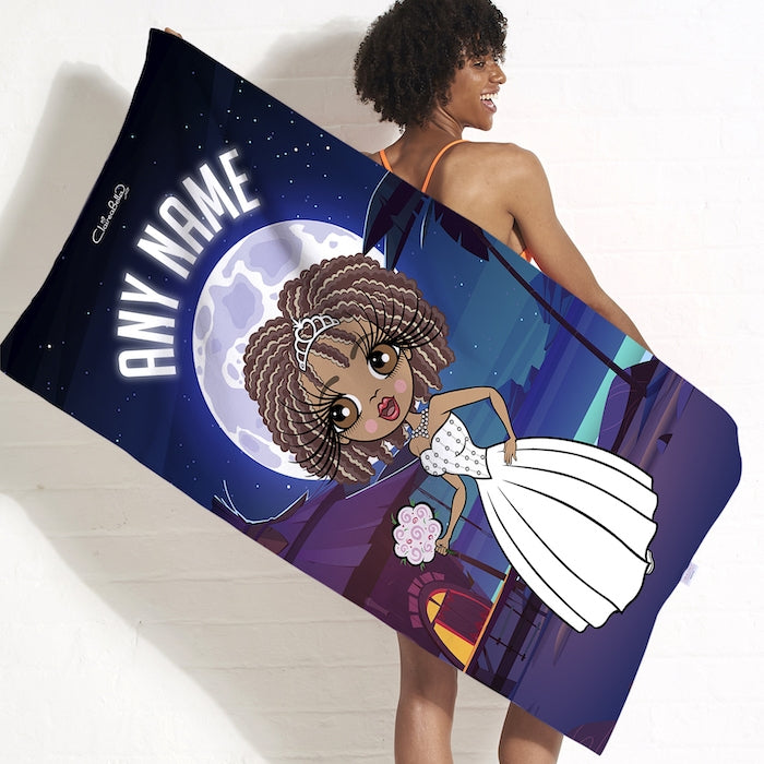 ClaireaBella Moonlit Beach Beach Towel - Image 1